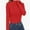 Red, variant on Women's Turtleneck Long Sleeve Shirts Casual Basic T Shirts Lightweight Base Layer Solid Slim Fit Tops