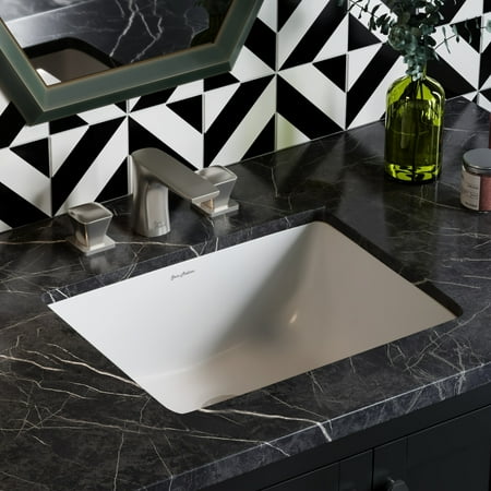 Plaisir 18 Rectangular Under-Mount Bathroom Sink