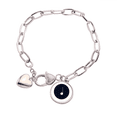 thumbnail image 1 of Pulsera de cadena de corazón Unbranded Música Negra Joyería Encanto, 1 of 3