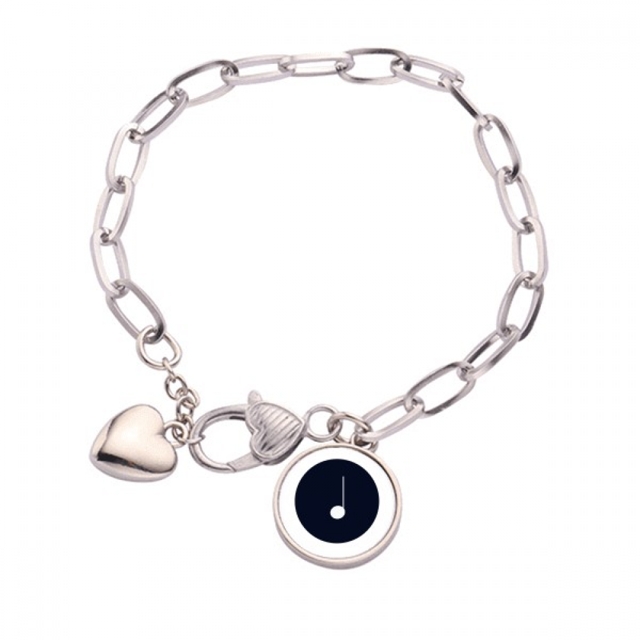 Pulsera de cadena de corazón Unbranded Música Negra Joyería Encanto