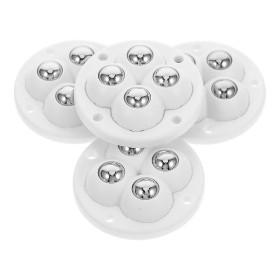 SEWCHICS roller wheels Self Adhesive Caster Wheels ABS White for General Users Home Use 4pcs