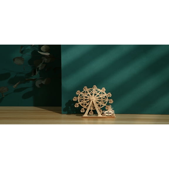 Wooden 3D Puzzle DIY Modern Laser Cut: Ferris Wheel by Hands Craft