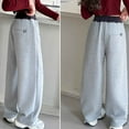 thumbnail image 7 of RUTAYY Girls Casual Loose Fit Straight Leg Sweatpants Comfortable Elastic Waist Daily Wear Leisure Elegant Trousers, 7 of 7