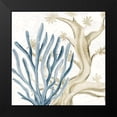 thumbnail image 2 of Kimberly, Allen 12x12 Black Modern Framed Museum Art Print Titled - Coral Square 1, 2 of 5