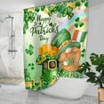 thumbnail image 6 of Fall Leaves Shower Curtain, Pumpkins Curtain for Bathroom, Happy Fall Orange Autumn Waterproof Bath Curtains with Hooks for Decorations, 6 of 7