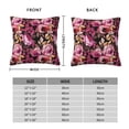 thumbnail image 3 of Rateoe Rose Flowers Pattern Throw Pillow Cover Premium Pillow Stuffer Sham Square for Decorative Cushion Bed Couch Sofa(Pillow insert not included), 3 of 8