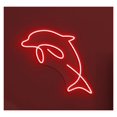 thumbnail image 1 of Letrero De Neón LED Delfín Para Pared, Ideal Para Niños, Habitaciones Con Animales Marinos, Acuarios, Decoración Para Casas Playa, 42cm, 1 of 2