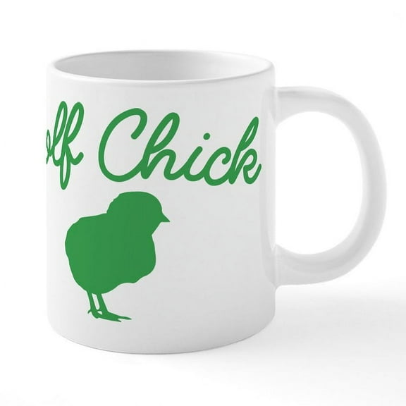 CafePress - Golf Chick - 20 Oz White Ceramic Mega Mug