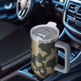 thumbnail image 6 of Camouflage 40oz Tumbler– Stainless Steel Insulated Tumbler with Handle and Straw, Large Capacity Travel Cup for Hot & Cold Drinks, 6 of 6