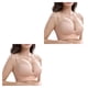 thumbnail image 3 of Sujetador Qarigey copa profunda mujer alambre sin costuras antiflacidez cuello en V cierre en la espalda negro, 3 of 6