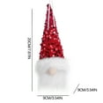 thumbnail image 3 of kladzum Christmas Gnomes Christmas Decorations New Knitting Sequin Fabric Art Faceless Old Man Luminous Doll Christmas Decoration Luminous Ornament Old Man, 3 of 7