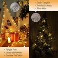 thumbnail image 4 of Joomer Ribbon Christmas Lights, 66ft 200 LED String Lights, 8 Modes Timer Function, Low Voltage Indoor & Outdoor Fairy Twinkle Lights for Home,Garden,Trees, Holiday Decorations(Warm White), 4 of 7