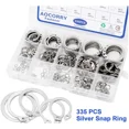 thumbnail image 4 of Snap Rings Assortment Kit 335Pcs External Retaining Rings 15 Size C Clips Set, 4 of 5