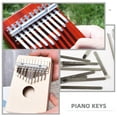 thumbnail image 2 of OULII 1 Set Kalimba Parts Bridge Kit Kalimba Bridge Saddle Alloy for DIY Assembly, 2 of 8