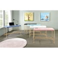 thumbnail image 6 of Spaco Desk with USB Port in Baby Blue Finish, Wooden Top Writing Desk, Desk with Gold Frame, Blue, 6 of 9