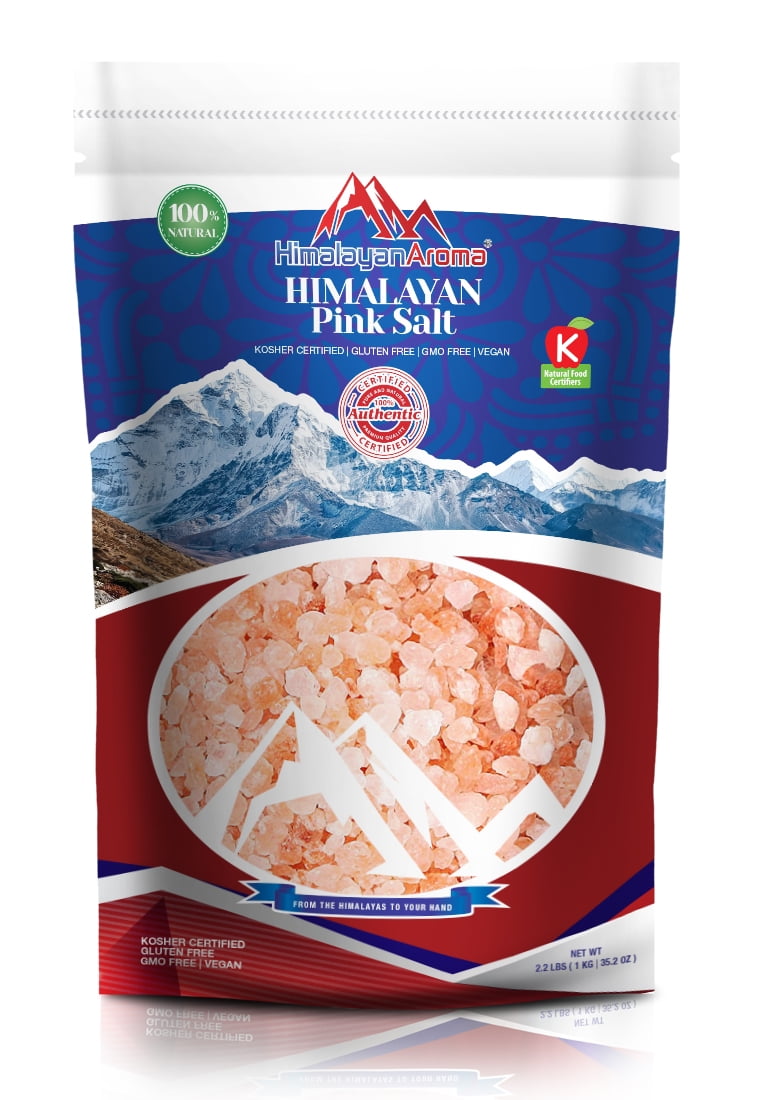 Himalayan Aroma - Himalayan Pink Salt, Coarse Grain, Packaged in USA, 2.2 lbs