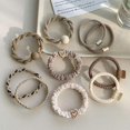 thumbnail image 1 of Diadema sencilla y elegante, banda de goma elástica duradera y resistente, banda para el cabello para niñas, banda para el cabello con cola de caballo alta, cubierta de cuero, tocado, 1 of 5