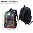 thumbnail image 2 of Yuyamidu Mushroom Backpack and Lunch Bag Set of 4 Flower Book Bag for Girls Primary School Bookbag for Kids 8-12 Children Lunch Bag Pencil Case Water Bottle Bag 5th Grade Student Schoolbag, 2 of 7