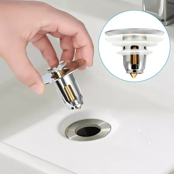 Basin Core Bounce Drain Filter Pop Up Bathroom Sink Plug Stopper Water Filter Us