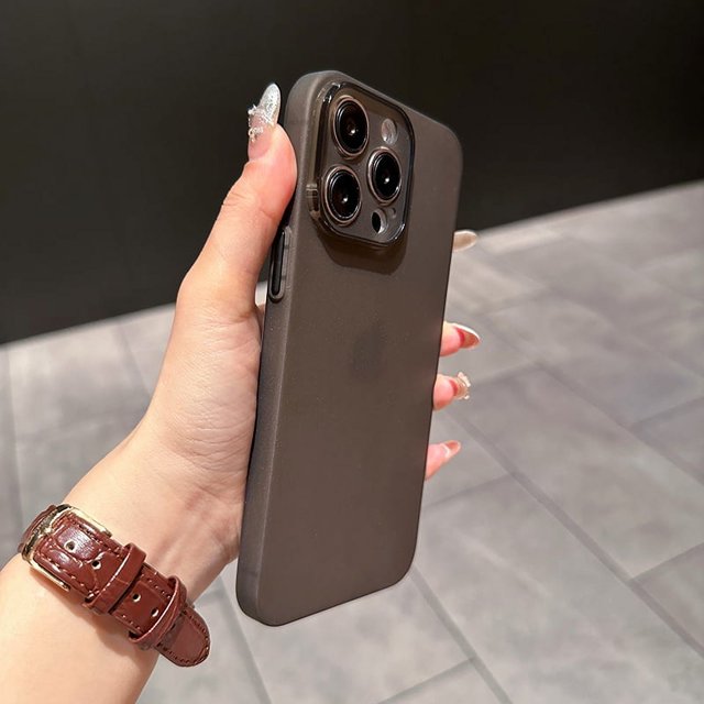 0.3mm Ultra Thin Matte Case For iPhone 16 15 14 13 12 11 Pro Max Plus Mini Silicone Soft Candy Color Transparent Cover Luxury black For iPhone 12