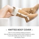 thumbnail image 5 of Un par de calcetines cortos de lana trenzada, tipo calcetín con cordones para botas, ideales para invierno y otoño., 5 of 7