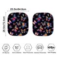 thumbnail image 4 of Bulopur Colorful Butterfly Car Sun Shade Windshield Block UV Rays Sun Protector for Car Windshield Universal Size Automotive Interior Sun Protection for Most SUVs Vans Trucks, 2 Pcs, 4 of 6