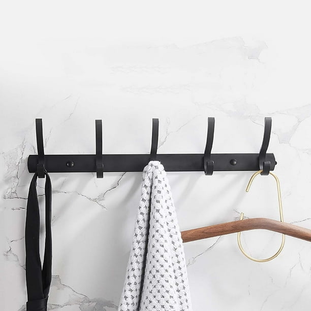 Aluminum Coat Hook Rack Bathroom Wall Hooks Rack Shelf for Shirt