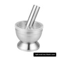 thumbnail image 1 of 304 Stainless Steel Mini Garlic Masher with Plastic Lid - Compact, Rust-Resistant Spice Grinder for Home Kitchen, Efficient Herb Crusher & Easy-to-Clean Mortar/Pestle Tool for Cooking (Small Size,, 1 of 6