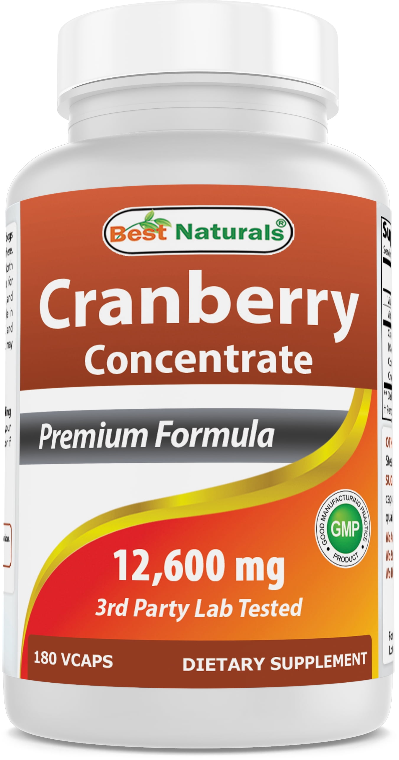 Best Naturals Cranberry Concentrate 12600 mg 180 Vcaps
