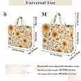 thumbnail image 2 of FORMRS Womens Corduroy Tote Bag Crossbody Shoulder Handbag with Pocket, Watercolor Sunflowers, 2 of 7