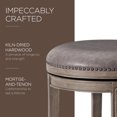 thumbnail image 4 of Maven Lane Alexander Backless Counter Stool, Reclaimed Oak Finish w/ Ronan Stone Vegan Leather, 4 of 6