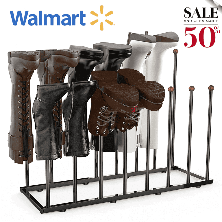 WERSEON Boot Rack Organizer for 8 Pairs, Free Standing Boot WERSEON Boot Rack Organizer for 8 Pairs, Free Standing Boot