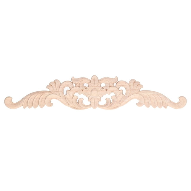 Applique Fleur Sculptée, Bois Sculpté Applique Coin Meubles Décoration Armoire Applique Conception Next-Gen
