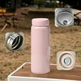 thumbnail image 6 of Kchsji 316 Stainless Steel Insulated Cup 320ml Mini Travel Mug Vacuum Thermos Double Wall Portable Leak Proof Coffee Tea Cup Keeps Hot Cold 12 Hours Compact Gift for Office Gym Outdoor Pink, 6 of 6