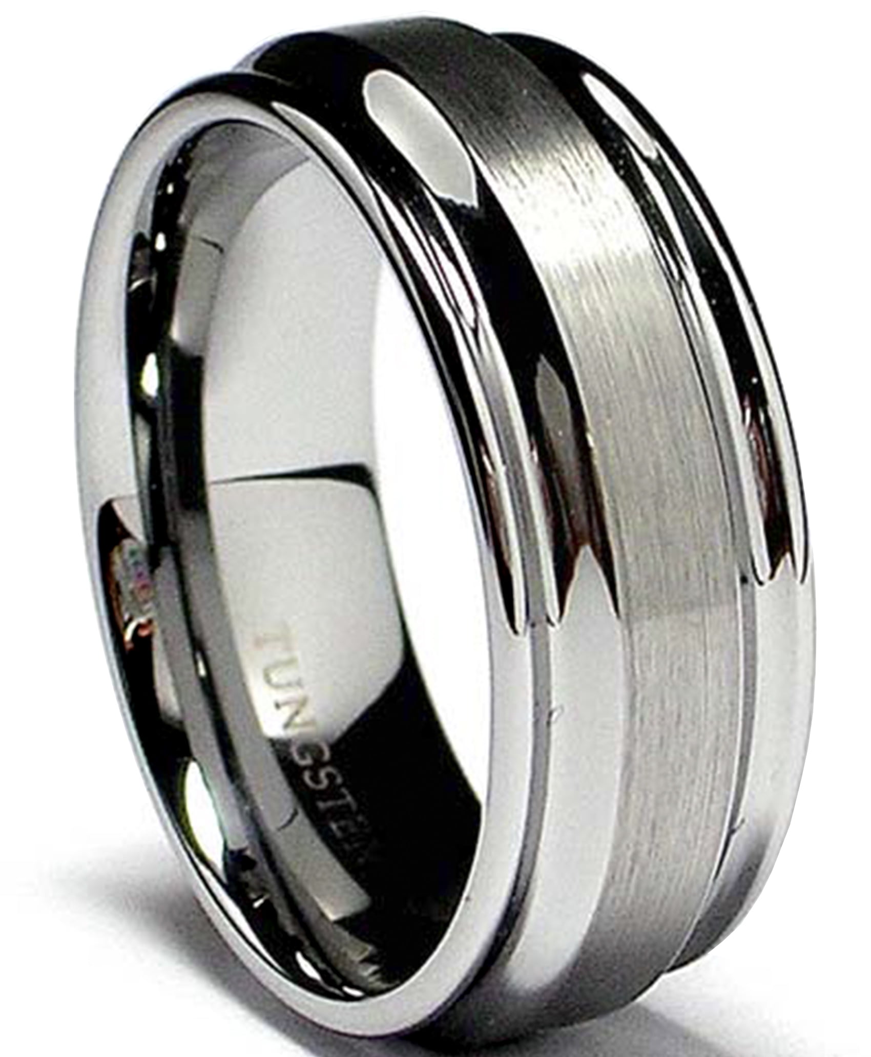 RingWright Co. 8MM High Polish / Matte Finish Men�s