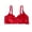 C-Red189, variant on String Bikini Tops For Women Bathing Suit Swim Ruched Bikini Top With Adjustable Straps Solid Color Vacation Beachwear