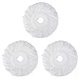 thumbnail image 1 of For 360° Spin Magic Mop-Microfiber Mop Head-Round Shape(White-3 Pack), 1 of 5