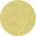 thumbnail image 1 of Ahgly Company Tapis Rond Lavable en Machine Intérieur Transitionnel Jaune, 4 Pieds Rond, 1 of 7
