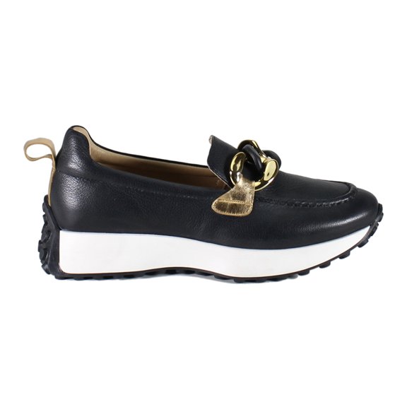 Diba True Women's Kind Words Leather & Suede Sneaker Loafers (Black, 9/40EU)