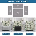 thumbnail image 6 of Renewold Christmas Tree Holly Green Stretch Recliner Cover Non-Slip Recliner Slipcover 4 Pieces Soft Lazy Boy Recliner Chair Cover with Pocket and Elastic Bottom for Living Room, 6 of 8