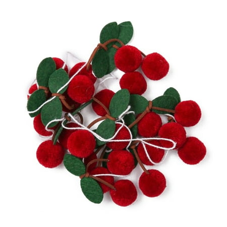 

Bayberry Felt Ball Garland String Hanging Ornaments Wall Hanging Room Decoration