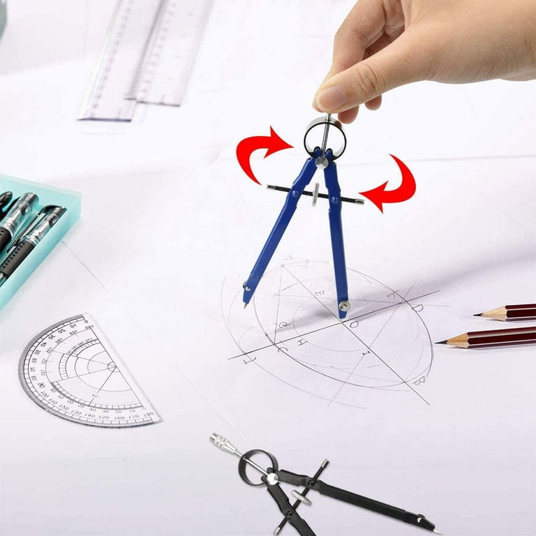 Drawing Tool Spring Compass, Professional Compass for Geometry, Metal  Compass, Compass, Compass Drawing Tool, Drawing Compass, Drafting Compass,  Compass for Students, Compass for Woodworking, Compass Geometry