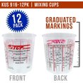 (Full Case of 100 Each Pint (16oz) Paint Mixing Cups) by Custom Shop