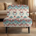 thumbnail image 2 of HELLHERO Geometric Patterns Armless Accent Chair Protector, Dustproof Stretch Elastic Bottom Armless Accent Chair Washable Cover for Living Room Home, 2 of 8