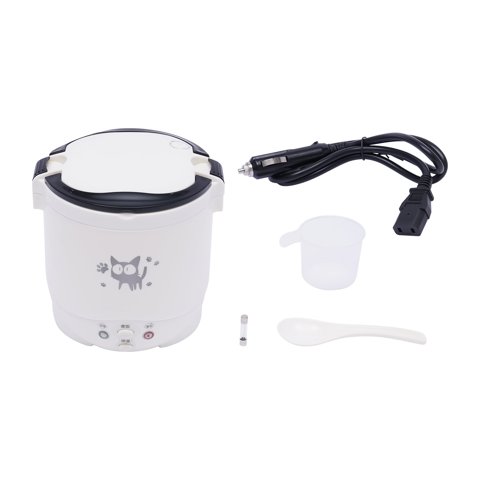 Mini Electric Rice Cooker for Travel Truck Home Car Multicooker 12V 24V  220V Small Cooking Pot Machine Food Warmer Lunch Box 밥솥
