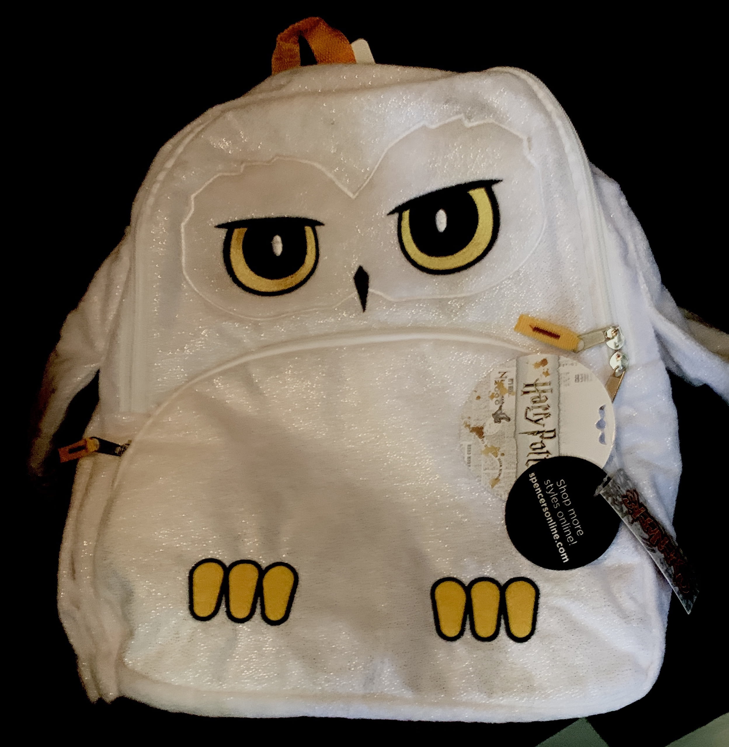 Exclusive Harry Potter Hedwig Owl Backpack Flapping Motion Wings Soft