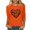 Orange, variant on Orange Shirts for Women T-Shirts for Women Ladies' Orange Shirt Japanese Fashion Printed Round Neck 3/4 Sleeve T-Shirt Loose Top Womens Fashion Tops Wear Orange T-Shirt