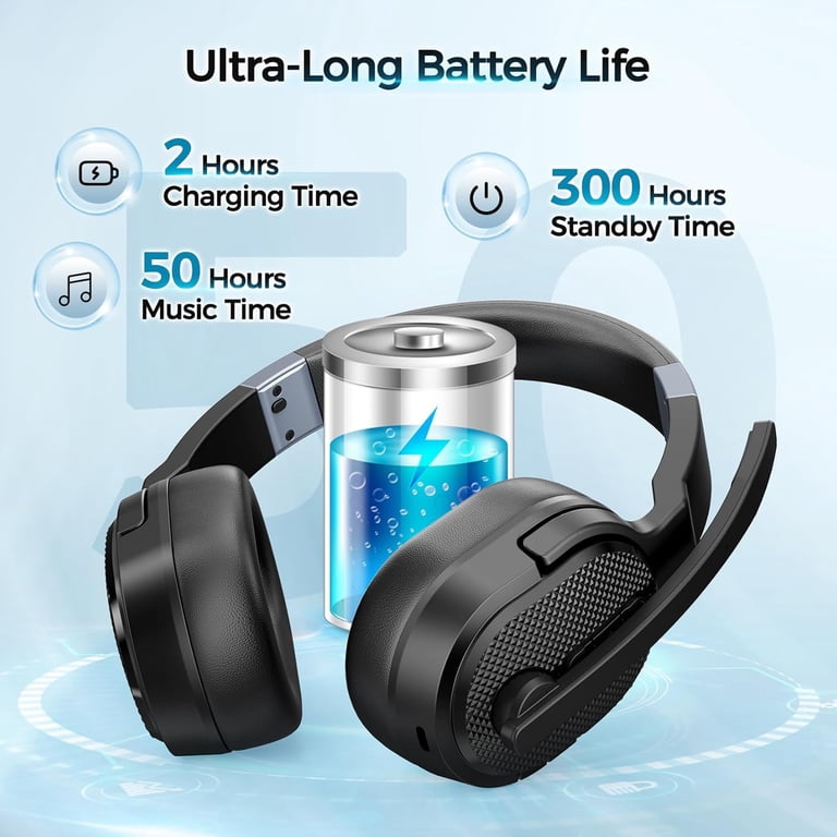 VicTsing Bluetooth Trucker Headset, Black photo 6