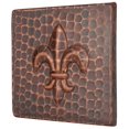 thumbnail image 3 of Premier Copper Products T4DBF 4 in. x 4 in. Copper Fleur De Lis Tile, 3 of 3