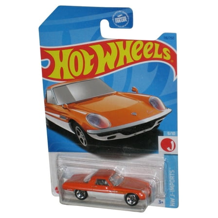 Hot Wheels HW J-Imports 9/10 (2021) Orange 1968 Mazda Cosmo Sport Toy Car 118/250